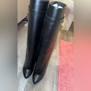 Givenchy Shark Lock Leather Boots